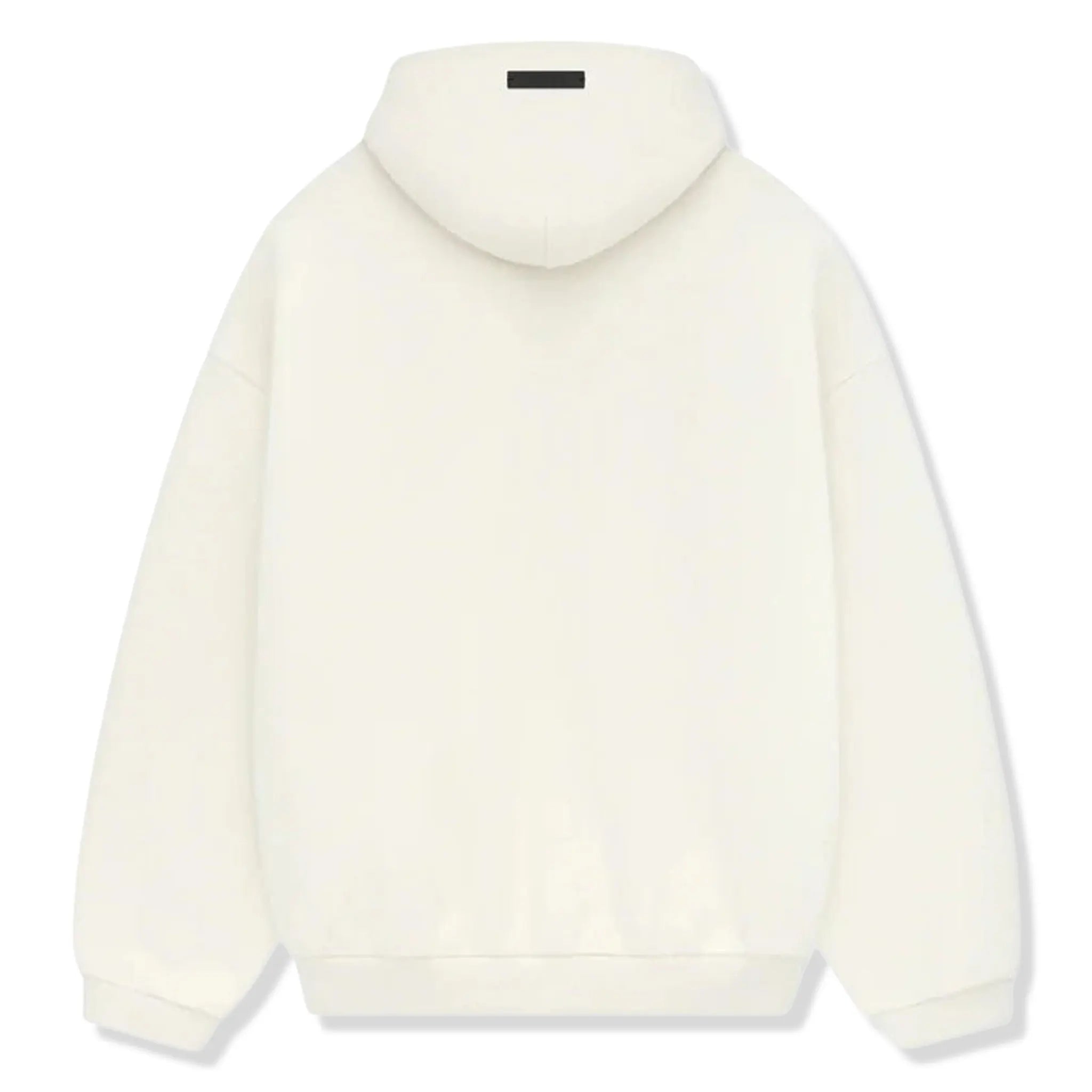 Back View of Fear Of God Essentials Fleece Shell White Hoodie (FW24) 192BT246252F